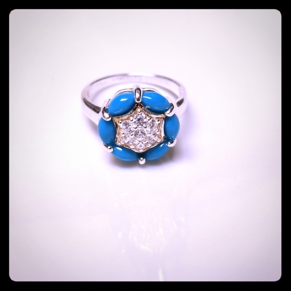 Jewelry - Sterling Silver Turquoise Stone Ring